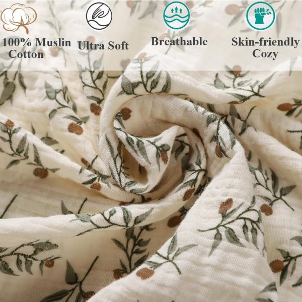 Fadacudan Bassinet Sheets Cotton Muslin-3