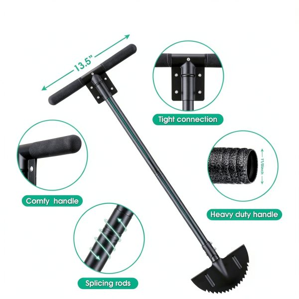 Lilyvane Manual Lawn Edger 5in Sharp Heavy Duty-4