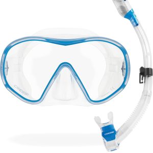Cressi Snorkeling Mask F-Dual Dry Clear Blue-0