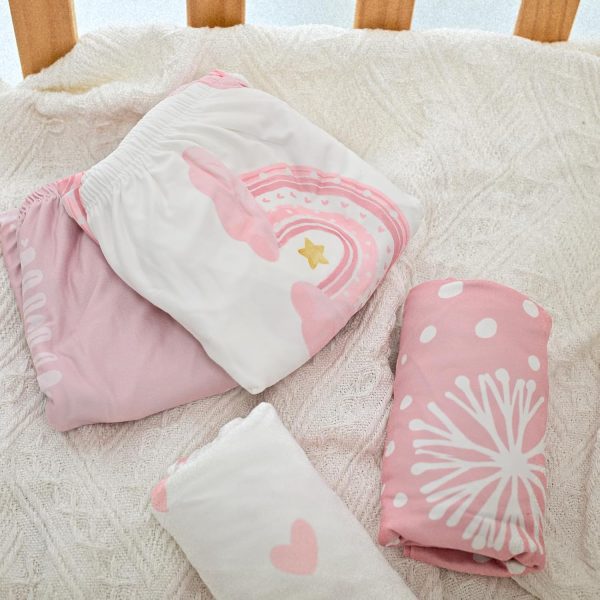Soarwg Kids Polyester Bassinet Sheets-6