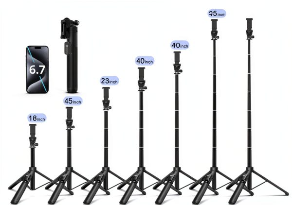 vvtan 3-in-1 Selfie Stick Tripod for iPhone Android-1