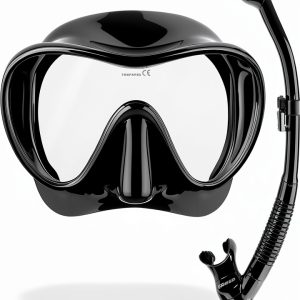 Cressi F1 & Supernova Dry Snorkeling Mask-0