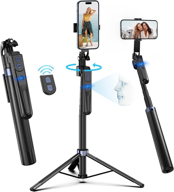 YUANRAN 360° Face Tracking Phone Holder Tripod-0