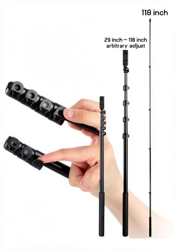 BMZX Invisible Selfie Stick 29‑118in Travel-6