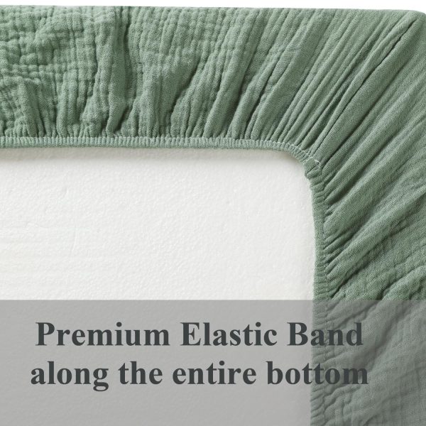 Fadacudan Bassinet Sheets Cotton Muslin-4