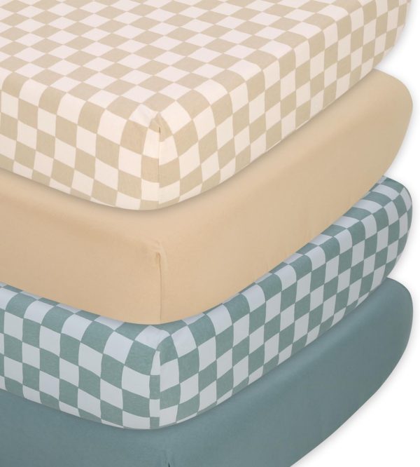 Cotton Bassinet Sheets by The Peanutshell-0