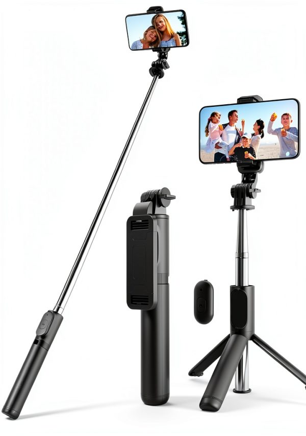 KzomKzoo Extendable Selfie Stick Phone Stand-0