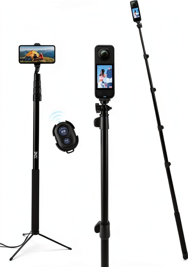 BMZX Invisible Selfie Stick 29‑118in Travel-0