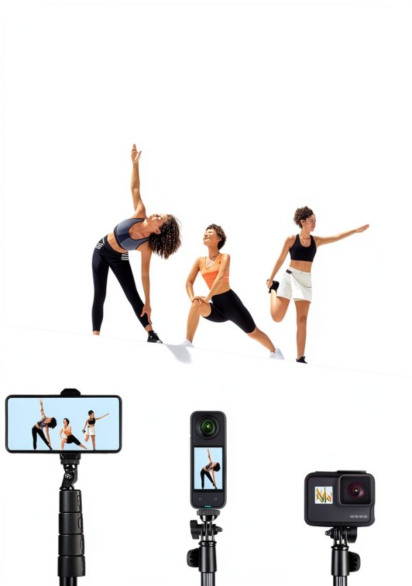 BMZX Invisible Selfie Stick 29‑118in Travel-1