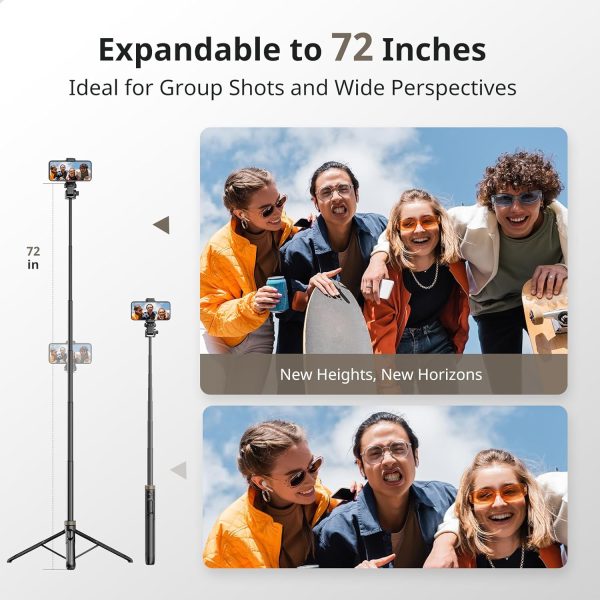 Sensyne Selfie Stick Tripod Phone Holder-2