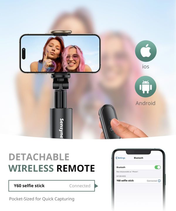Sensyne 60" Phone Tripod Selfie Stick-2