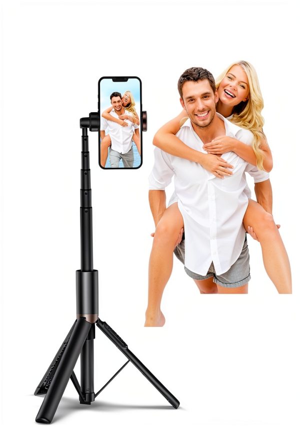TONEOF 60in Black Phone Tripod Selfie Stick-6