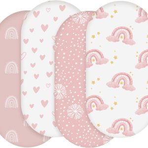 Soarwg Kids Polyester Bassinet Sheets-0