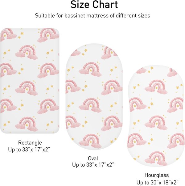 Soarwg Kids Polyester Bassinet Sheets-2