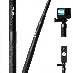 TELESIN Selfie Stick Carbon Fiber Extendable Pole-0