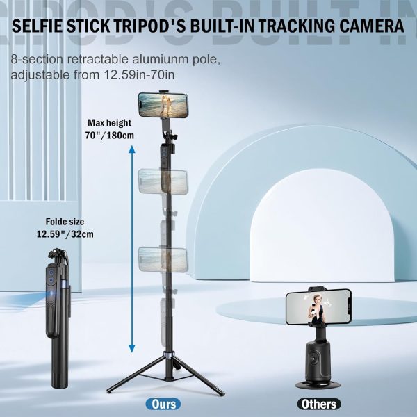 YUANRAN 360° Face Tracking Phone Holder Tripod-3