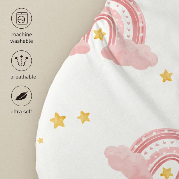 Soarwg Kids Polyester Bassinet Sheets-3