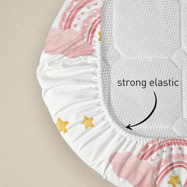 Soarwg Kids Polyester Bassinet Sheets-4