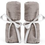 Newton Baby Grey Bassinet Sheets-0