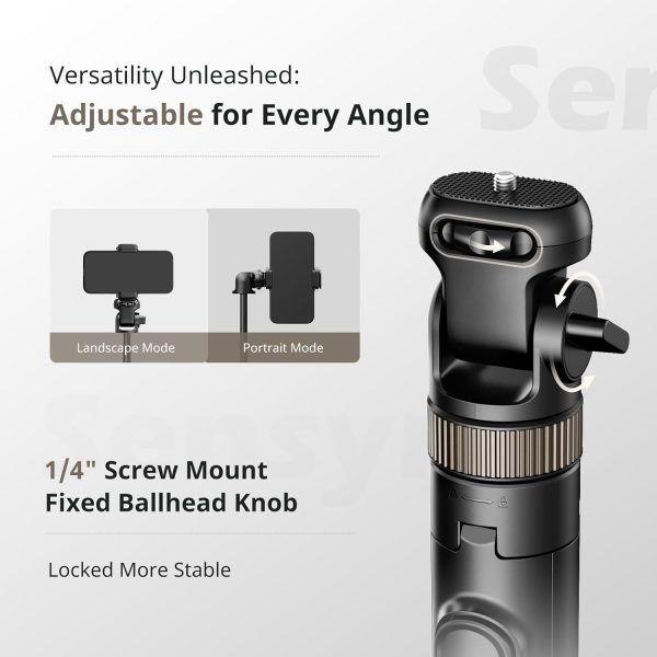 Sensyne Selfie Stick Tripod Phone Holder-3