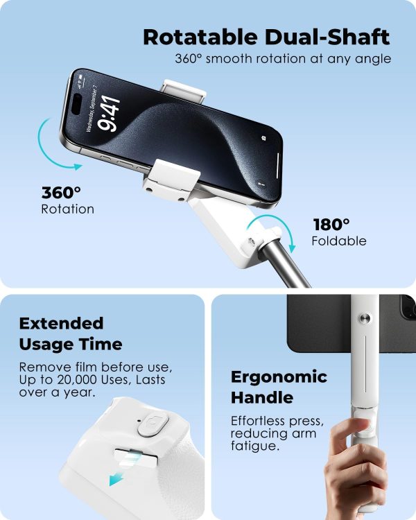 Viozon Selfie Stick for iPhone and Galaxy-3