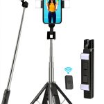Selfie Stick Sanyaa Quad Light Bluetooth Remote-0