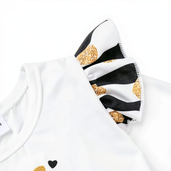 Awhite Dress Baby Girl New Years Outfit 3-6 to 18-24 Months Cotton-3