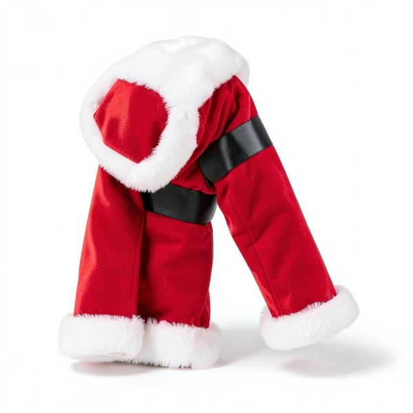 LittleJoy Baby Girls Christmas Romper Dress with Bow Headband Red-3