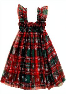 Toddler Girl Christmas Dress Joyful Kids Tutu with Candy Cane-0