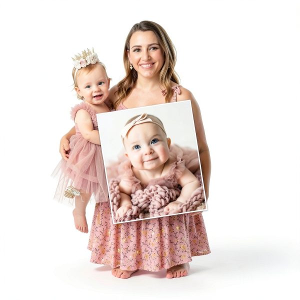 KidsWear First Birthday Girl Dress with Tutu Skirt and Headband-4