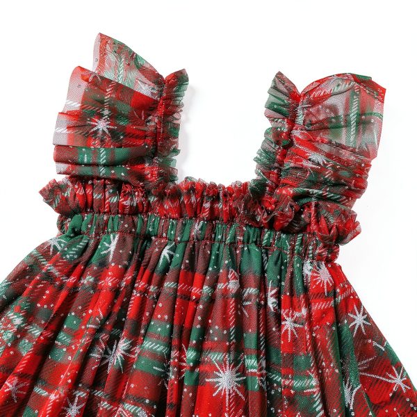 Toddler Girl Christmas Dress Joyful Kids Tutu with Candy Cane-1