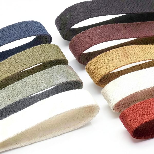 CRAFTMEMORE Heavy Cotton Webbing - Straps for Arts and Crafts, Luxury Bag Strap High Density Webbing (1 1/2 Inch x 5 Yards, Navy)-2