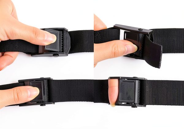 Tie Down Straps DSHTP Heavy Duty Nylon Lashing Straps 3.3ft Black-1