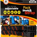 ROK Straps ROK-10306 Black/Orange 12" - 42" Pack Adjustable Stretch Strap-0