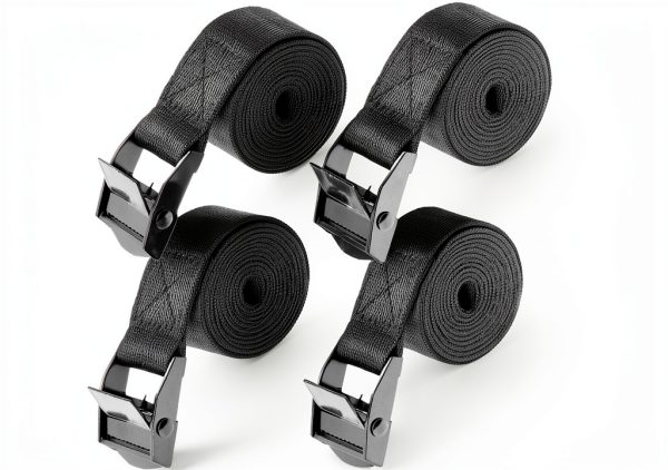 Tie Down Straps DSHTP Heavy Duty Nylon Lashing Straps 3.3ft Black-0