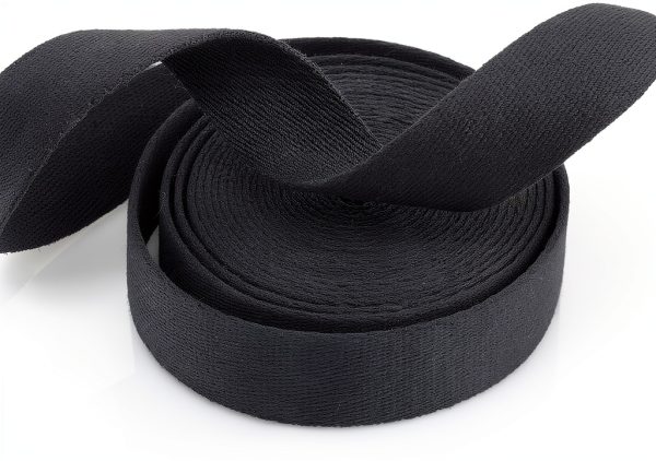 CRAFTMEMORE Heavy Cotton Webbing - Straps for Arts and Crafts, Luxury Bag Strap High Density Webbing (1 1/2 Inch x 5 Yards, Navy)-1