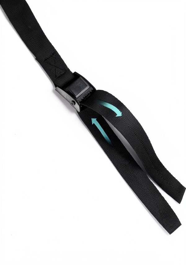 Tie Down Straps DSHTP Heavy Duty Nylon Lashing Straps 3.3ft Black-2