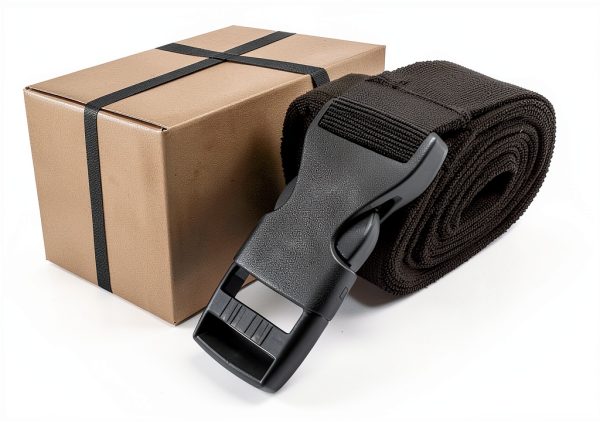 Black Nylon Strap 5Pcs 1" x 47" Buckle Tie-Down Straps by S SYDIEN-6