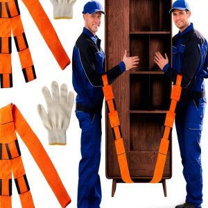 Moving Straps Upgrade Width 2-Person Lifting System Yehenarn Orange-0