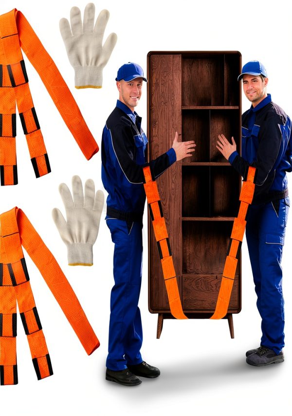 Moving Straps Upgrade Width 2-Person Lifting System Yehenarn Orange-0